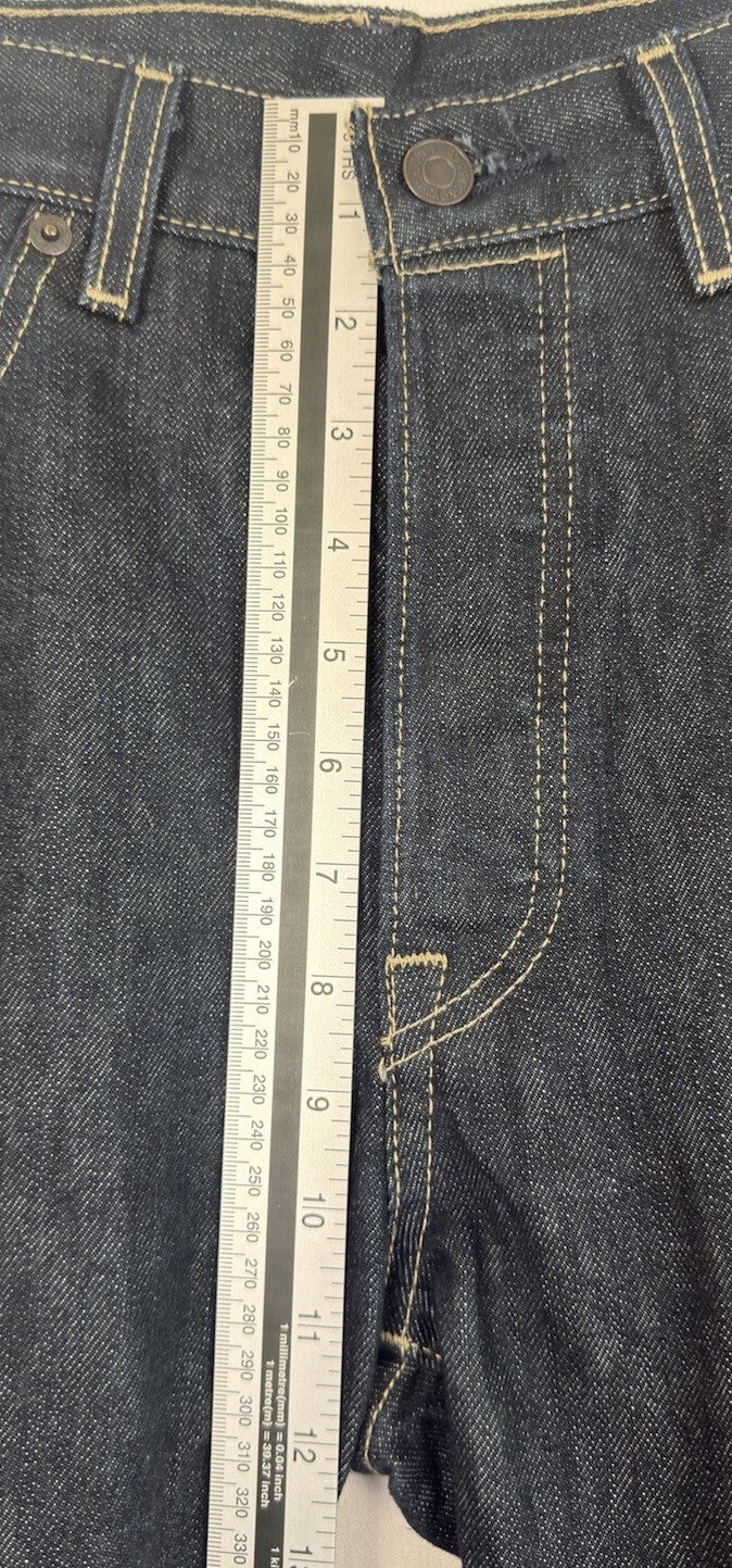 Levis 501 Original Fit Jeans Mens 32x30 Dark Wash Indigo Straight Leg Button Fly