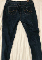 Reign Jeans Womens 14 Blue Skinny Leg Slim Fit Mid  Dark Wash Stretch