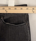 LL Bean Womens Favorite Fit Jeans Size 12 M/T Black Denim Straight Leg