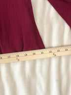 Cable & Gauge Womens Pullover Sweater XL burgundy Mock Neck Long Sleeve Knit