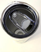 20 oz Hawaiian Seahorse Stainless Steel Tumbler with Lid, Straw