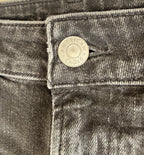 American Eagle Skinny Mens Jeans Air Flex 31x30 Black Distressed Stretch Denim