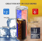 20 oz Autumn Ghost Stainless Steel Tumbler with Lid, Straw