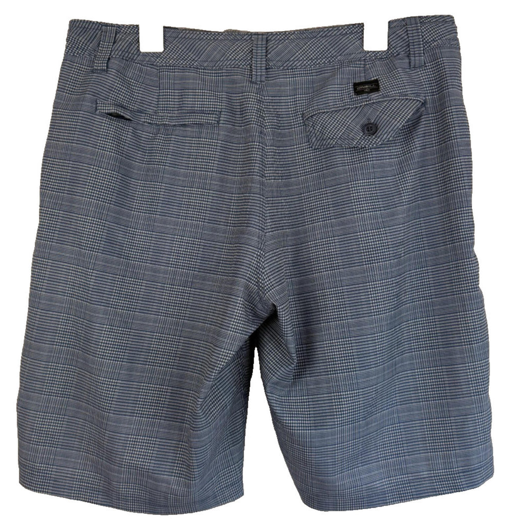 O'Neill Men's Hybrid Shorts Size 36 Blue and White Striped Walk Shorts Stretch