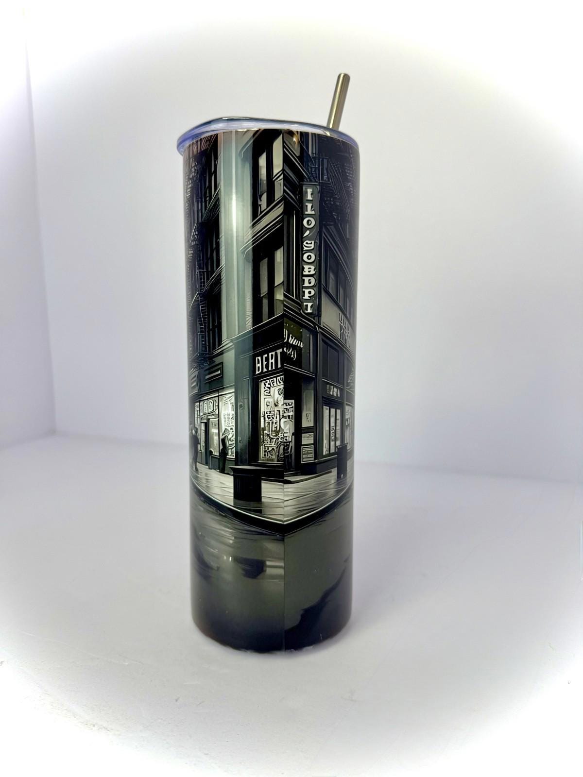 20 oz Vintage Betty Boop Stainless Steel Tumbler with Lid, Straw
