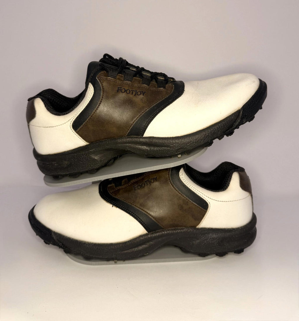 Footjoy White, Brown & Black Golf Shoes Size 11 M - Pre-owned