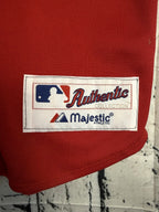 Boston Red Sox Derrig #1 Majestic Jersey Boys Sz M Red SEWN STITCHED!