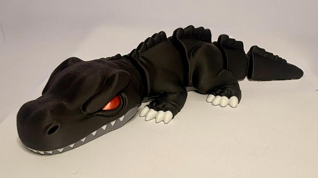 Large 3D Printed Articulated T-Rex – Flexible Toy Figurine - 12 Inches