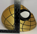 3D Printed Gold and Black Spider-Man Full Face Mask Helmet Mesh Eyes Adult
