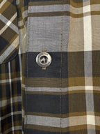 Patagonia Mens Large Organic Cotton Plaid Short Sleeve Button Down Shirt Brown