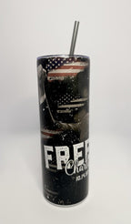 20 oz Charlie Kirk Stainless Steel Tumbler with Lid, Straw