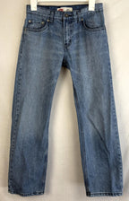 Levi’s 505 Jeans Youth 14 Regular 27x27 Blue Denim Straight Leg Zip Fly Classic
