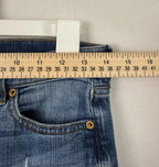 J. Crew Womens Size 26 Skinny Blue Jeans Cotton Blend Stretch Distressed