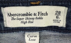 ABERCROMBIE & FITCH Jeans Womens High Rise Super Skinny Ankle Denim 28 6L