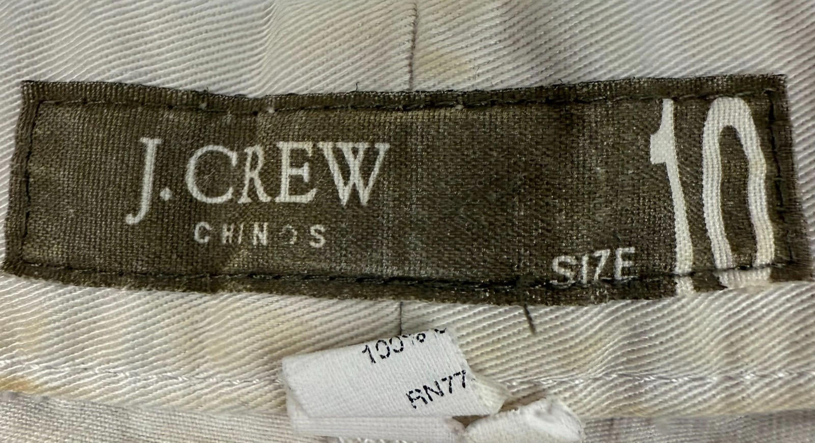 J. Crew Khaki Chino Flat Front Womens Shorts Size 10
