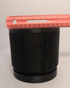 3D Printed Modern Planter - 4 Inch - Indoor - Black with removable bottom