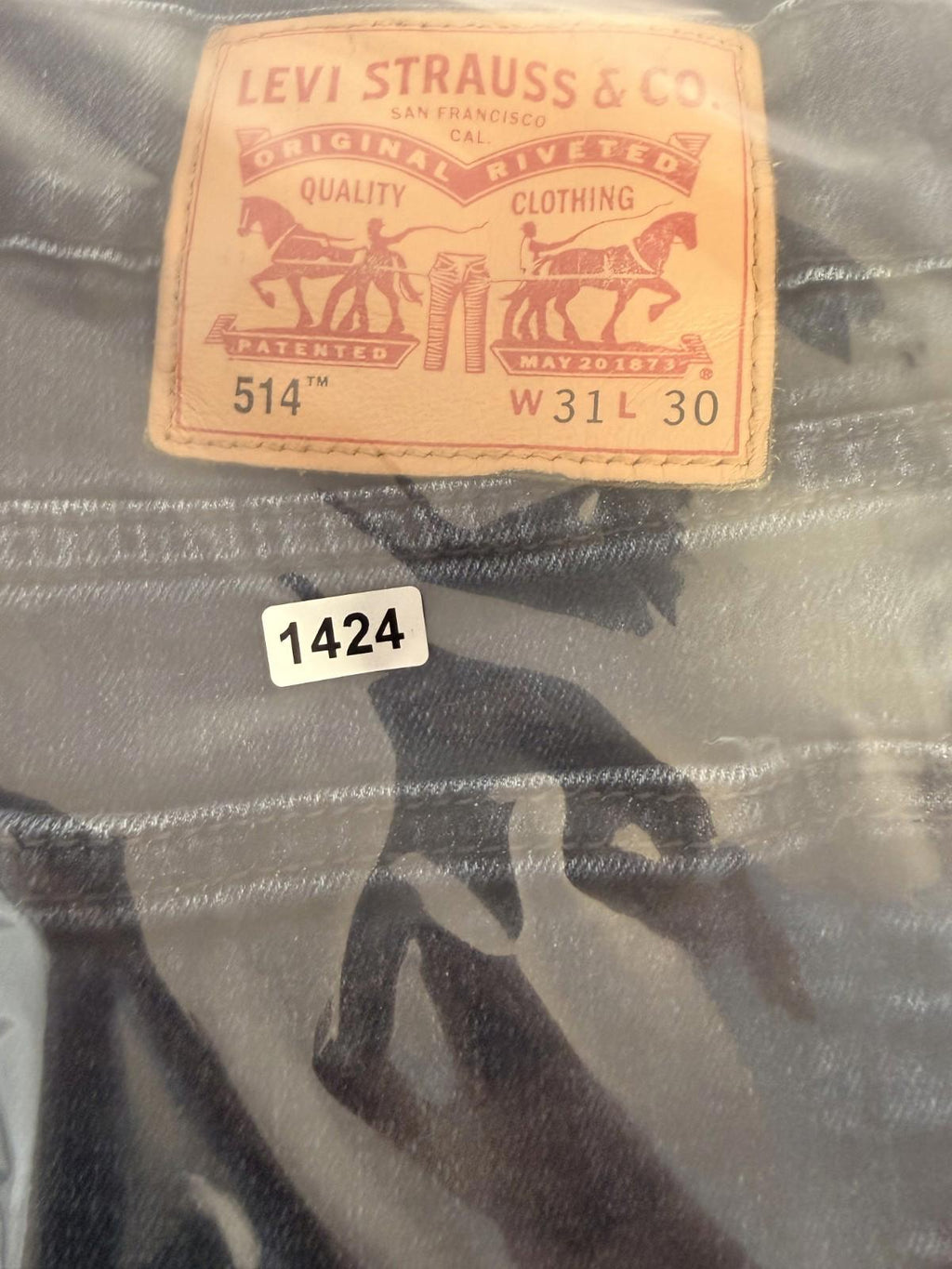 Levi's 514 Jeans Blue Mens Size 31x30 Straight Leg