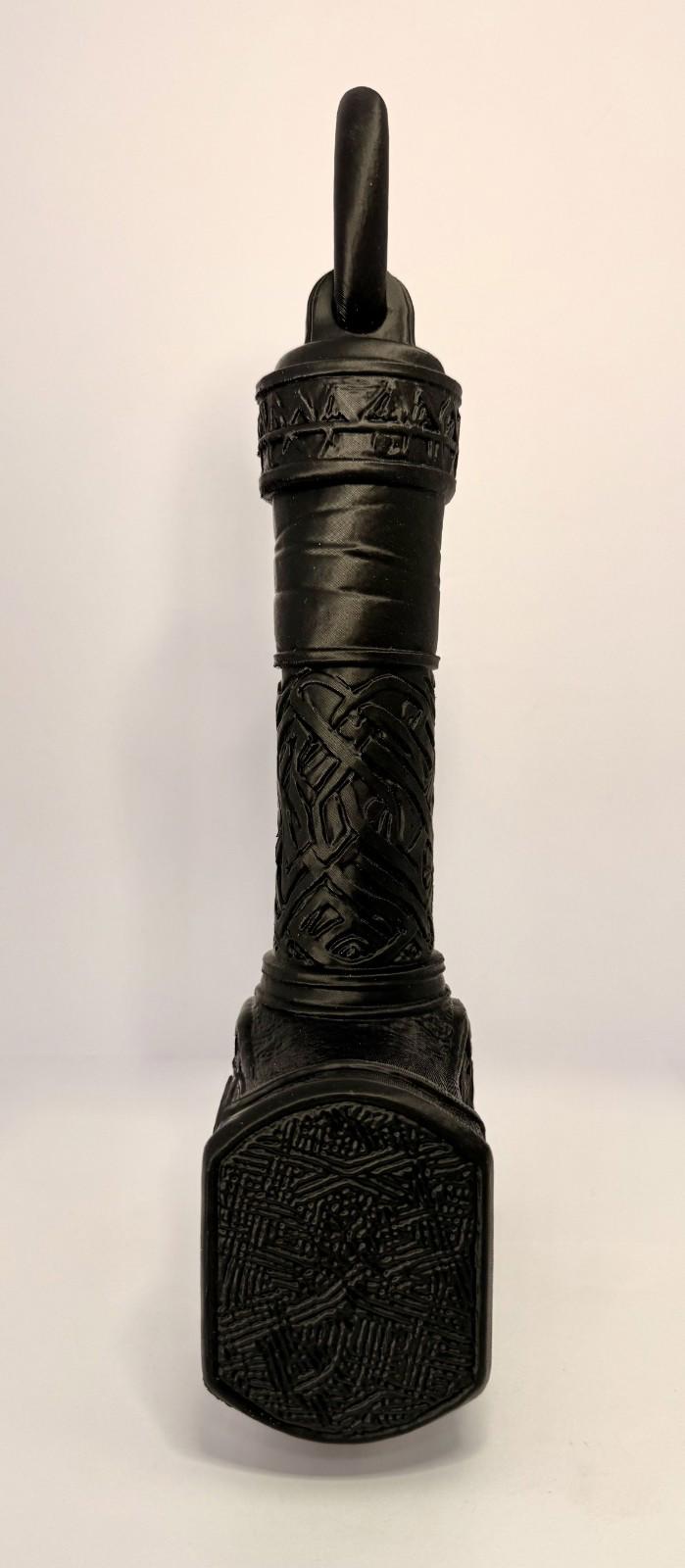 3D Printed Mjolnir- Black - PLA