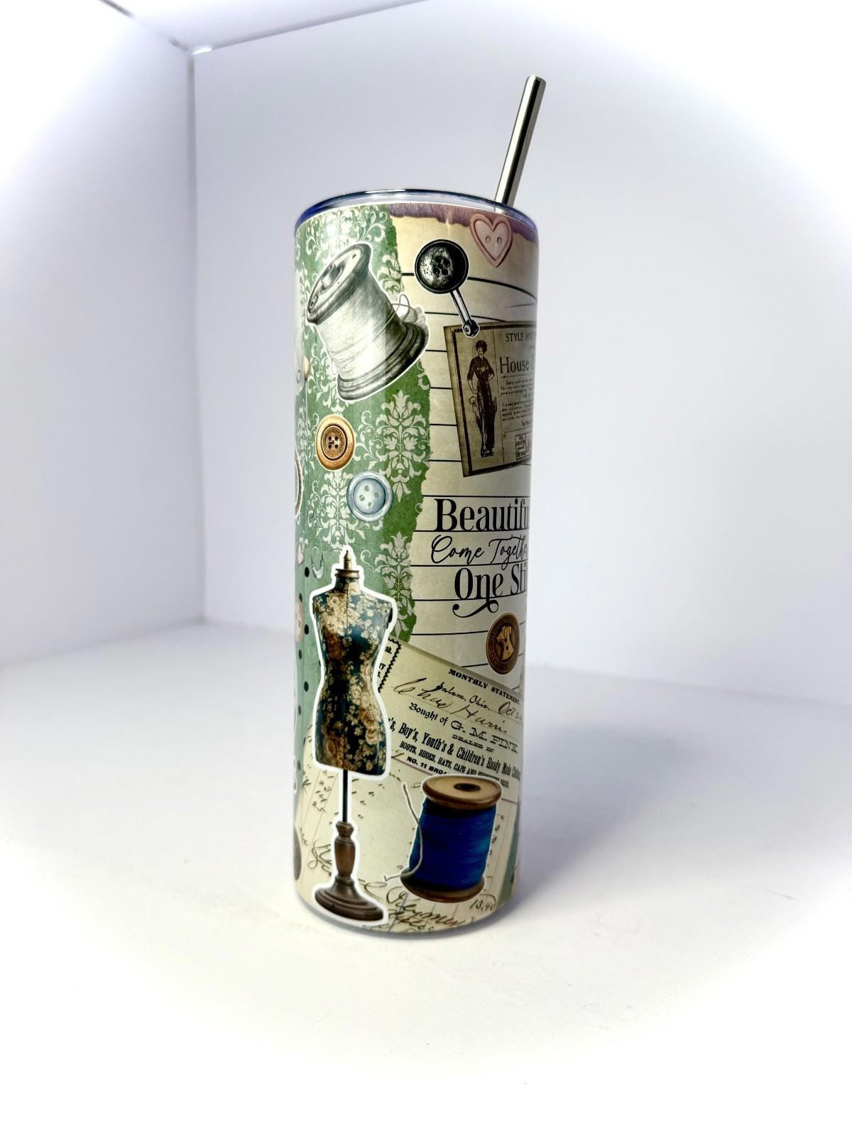 20 oz Crafting Stainless Steel Tumbler with Lid, Straw