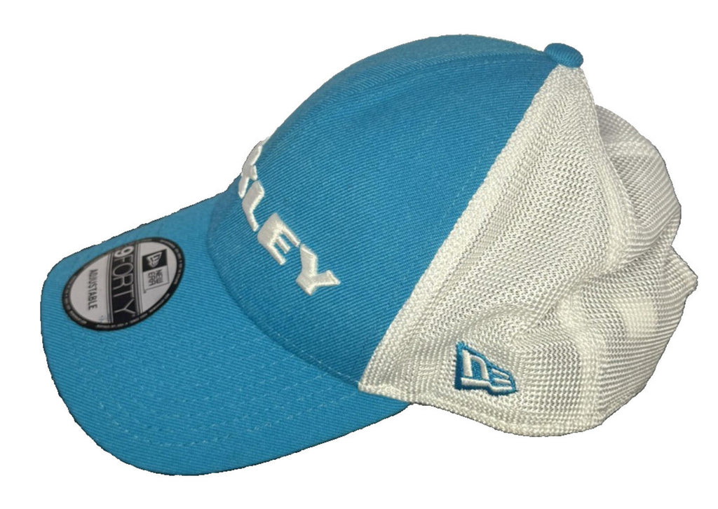 NEW Oakley Unisex Blue/White New Era 9Forty Snapback Trucker Hat