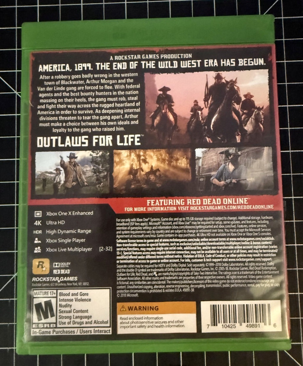Red Dead Redemption 2 - Microsoft Xbox One -CIB- FAST SHIP