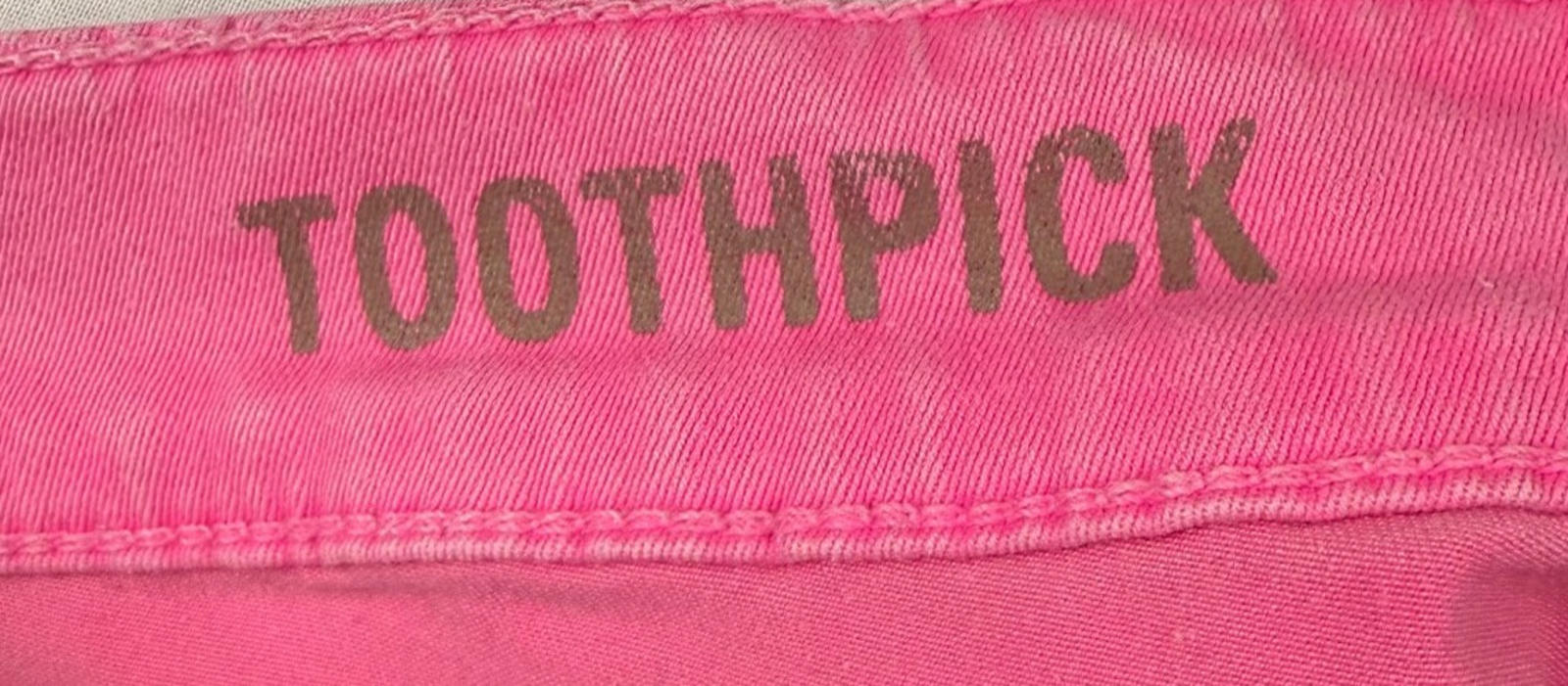 J Crew Toothpick Ankle Jeans Womens Sz 30 Pink Cotton Stretch 5 Pocket Zip Ankle