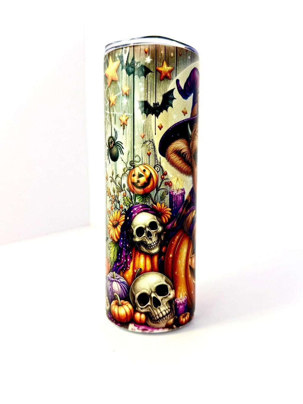 20 oz Witch Cow Stainless Steel Tumbler with Lid, Straw