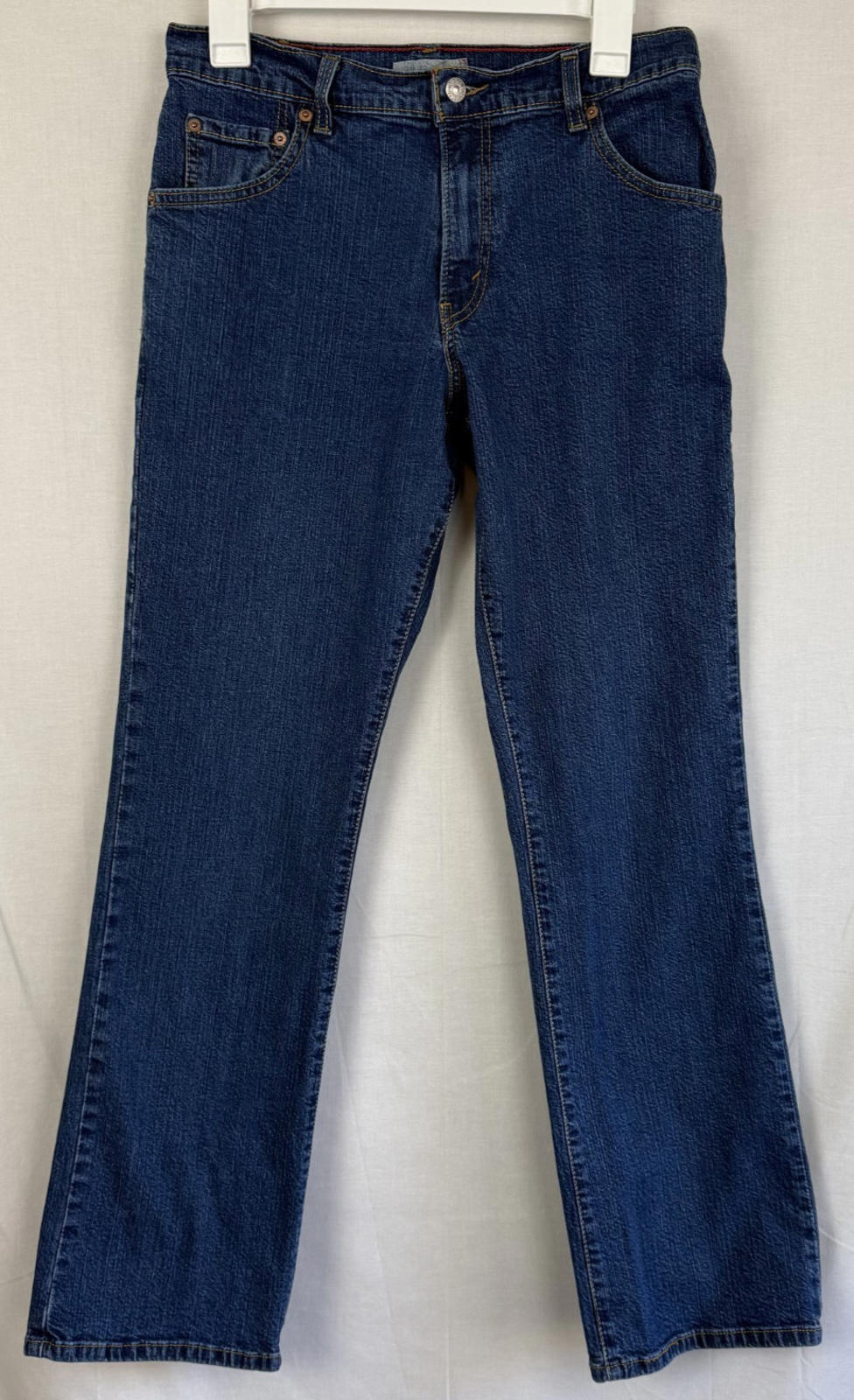 Levis 550 • Relaxed Boot Cut Stretch Blue Jeans Womens • Size 10 M (30x30)