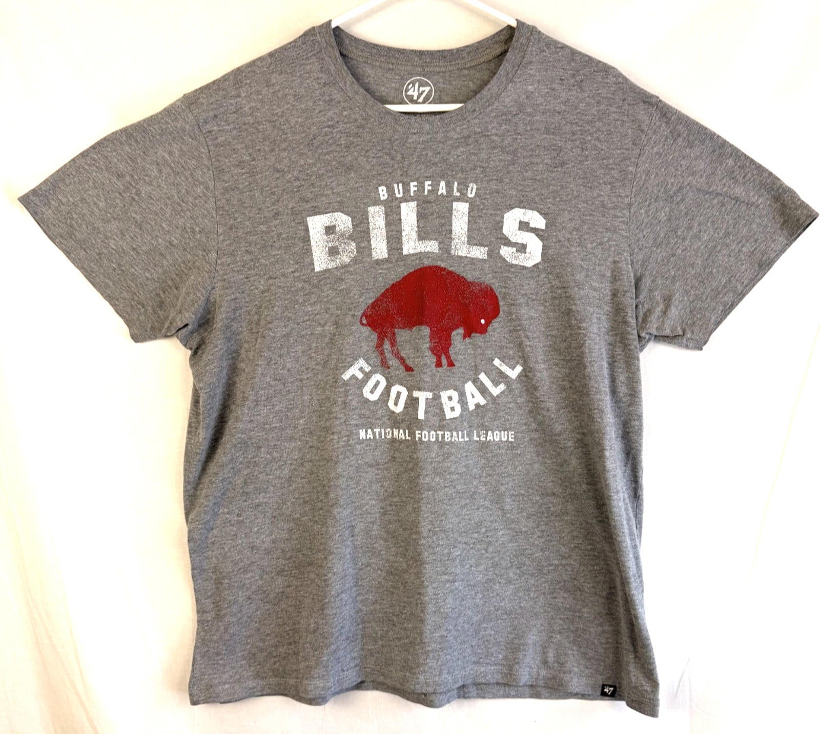 Buffalo Bills Mafia 47 Brand Vintage Logo Football T Tee Shirt Men's XL