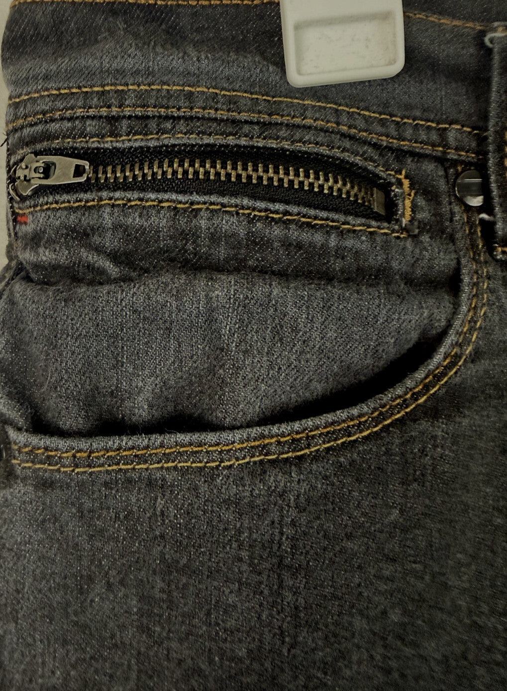 Empyre Jeans PunkRockPaul Black Mens Sz 32 Super Slim Denim Pant Zipper Pockets