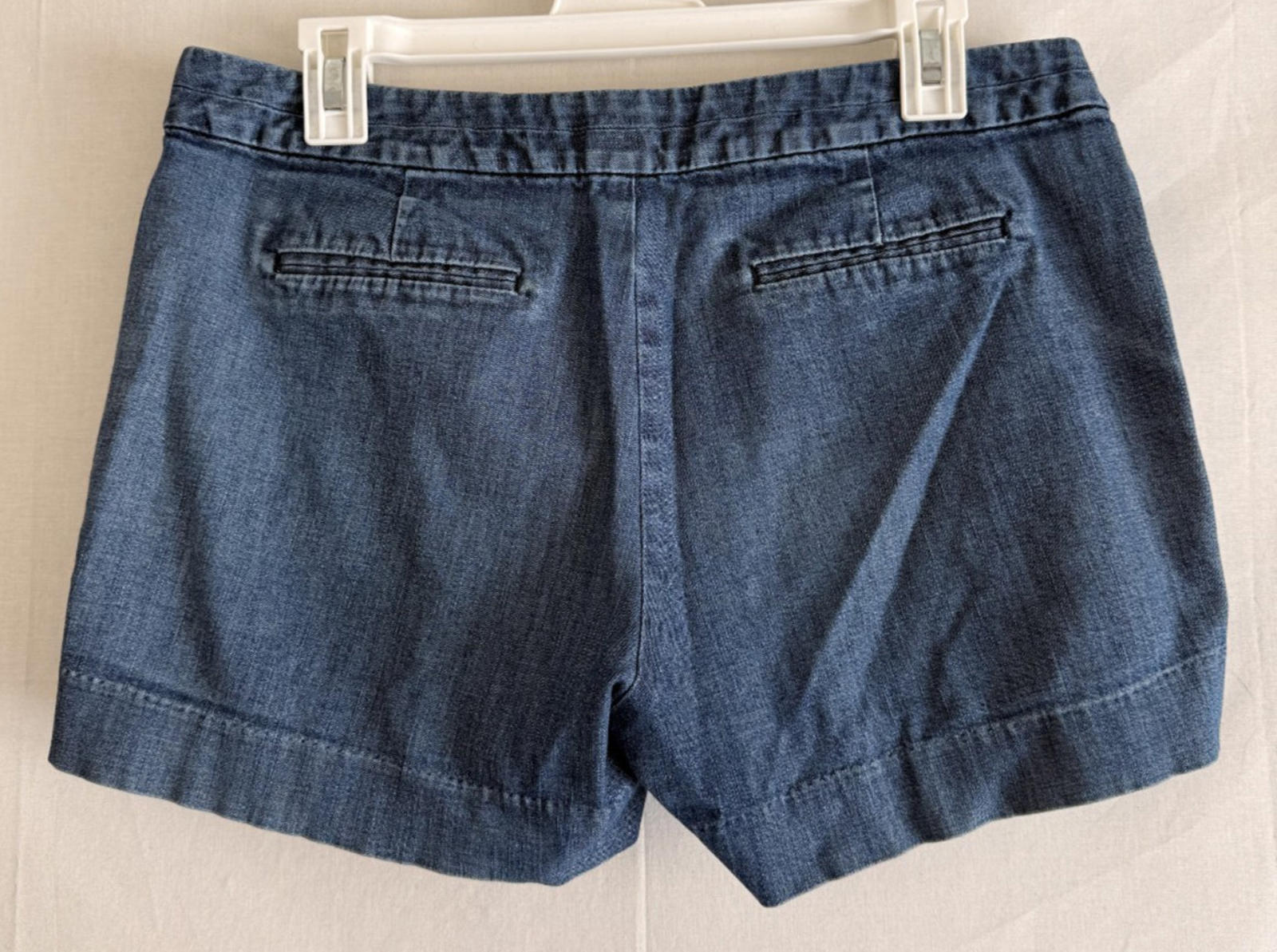 Banana Republic Hampton Fit Jean Shorts Womens 28/6 Blue Denim Dark Wash Retro