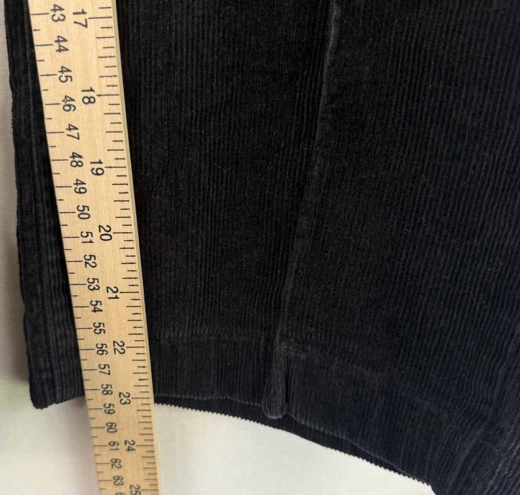Columbia Womens 12 Corduroy Pants Flat Front Black