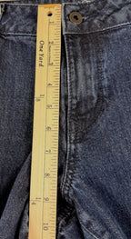 LL Bean Denim Blue Jeans Womens 14 Petite Favorite Fit Curvy Stretch