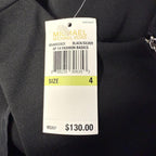 Michael Kors Black Front Zip-Up Princess Seam Fit & Flare Womens Dress Sz. 4