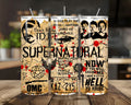 20 oz Supernatural Stainless Steel Tumbler with Lid, Straw