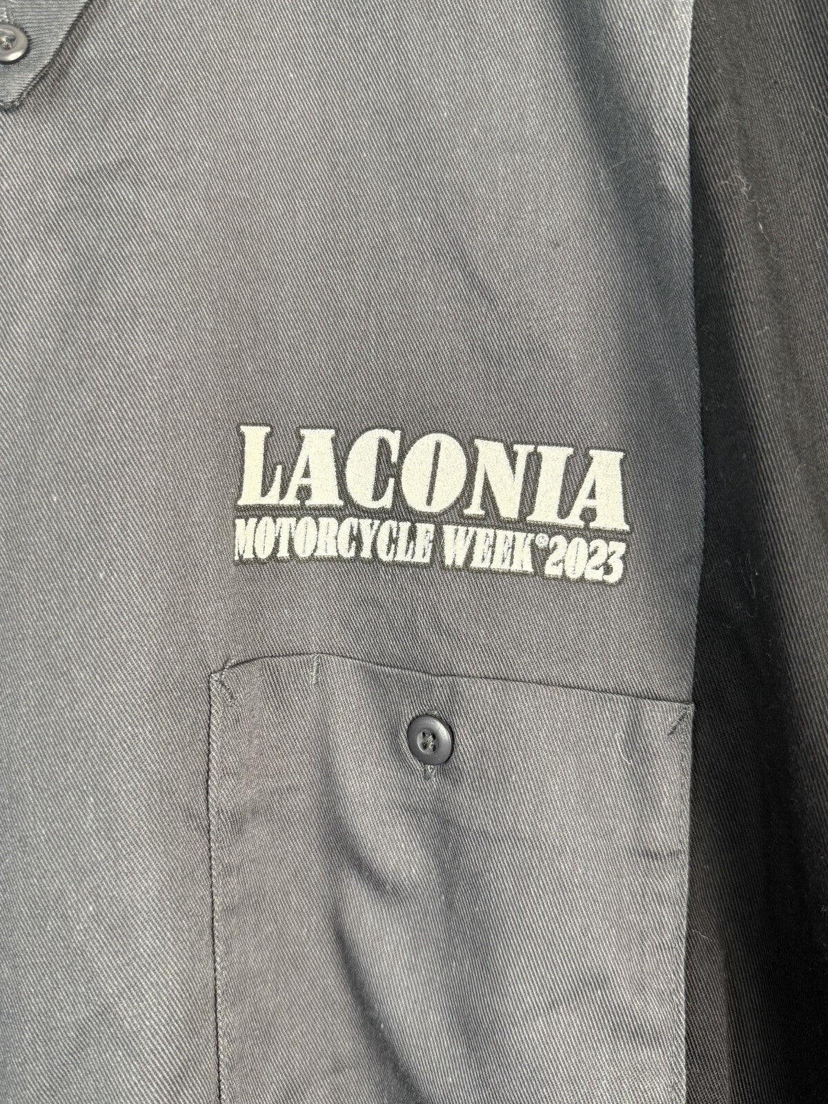 Vance Biker Wear 100th Laconia BikeWeek Button Down Shirt Men 5xl Mechanic Style