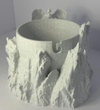 Large Dragon Yarn Bowl 3D Printed PLA Stone