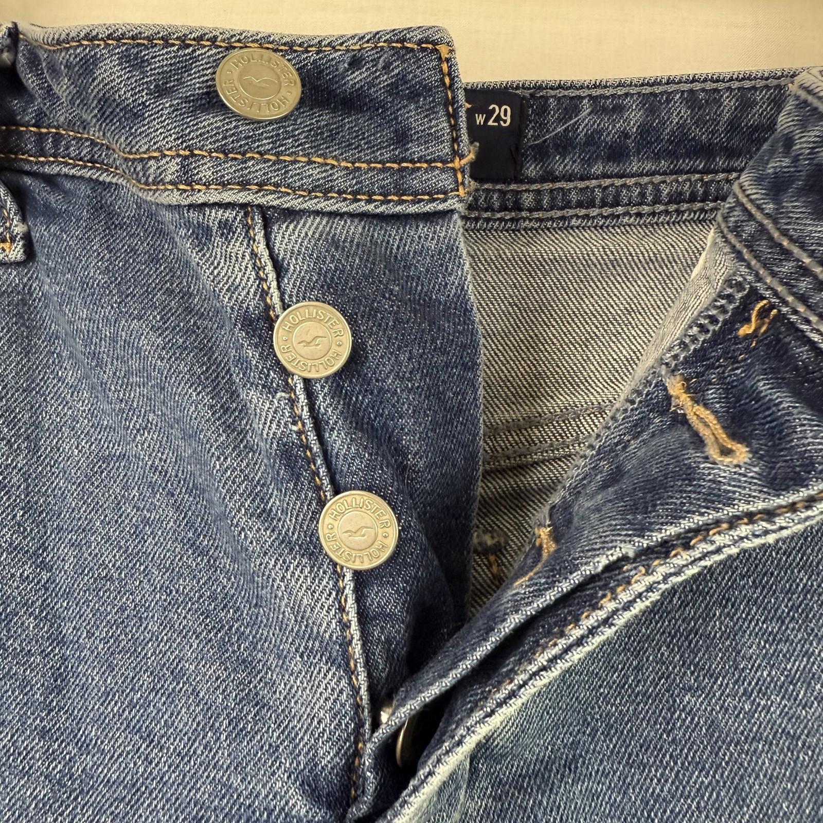 Hollister Womens Stretch Curvy High Rise Mom Shorts Size 9/29 Distressed