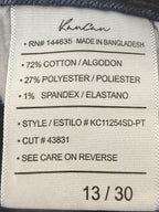 KanCan Maurices Womens Flare Jeans Size 13 Dark Wash Mid Rise