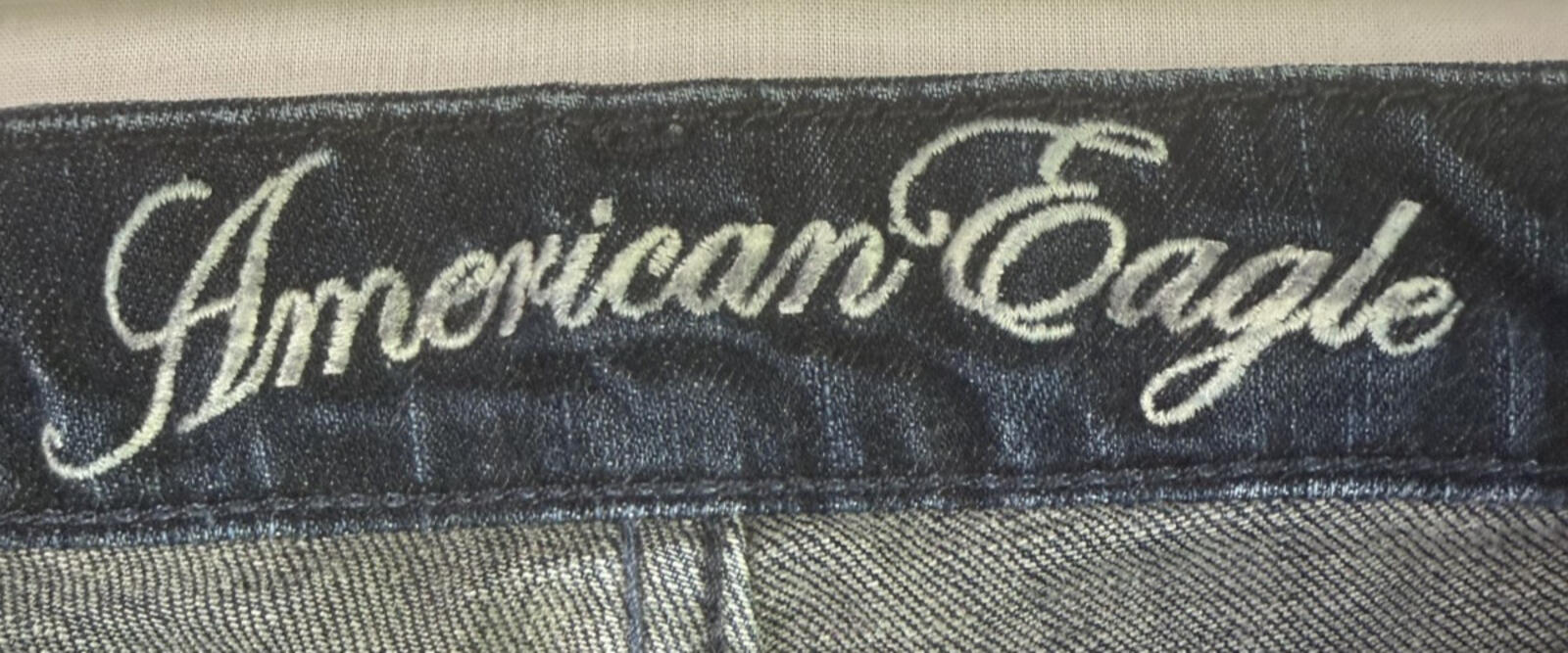 American Eagle Real Flare Jeans Women 6 Blue Dark Wash Low Rise
