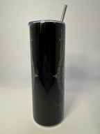 20 oz Norse Raven Stainless Steel Tumbler with Lid, Straw