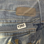 DKNY Womens Flare Jeans Size 5 Long Juniors Blue Denim