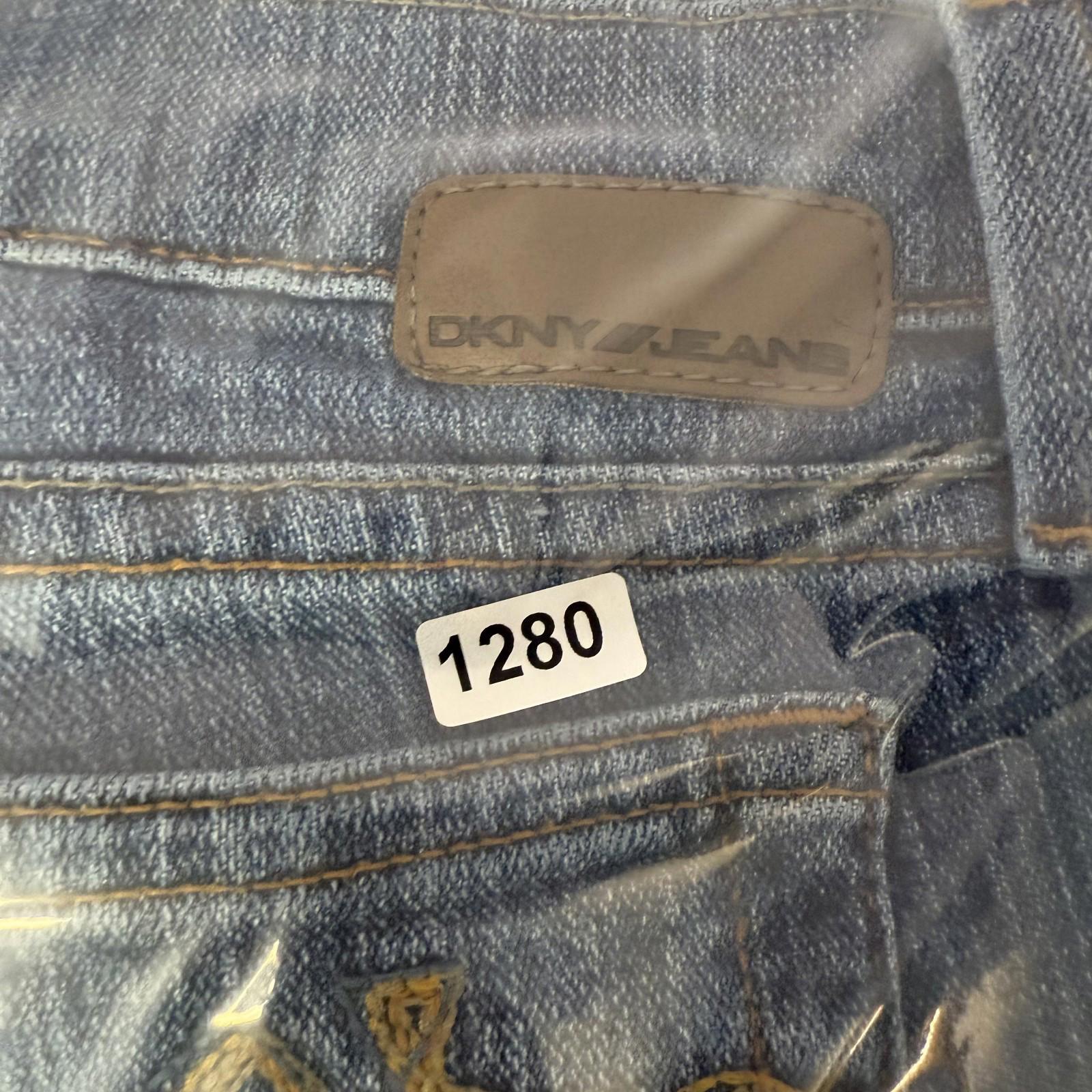 DKNY Womens Flare Jeans Size 5 Long Juniors Blue Denim