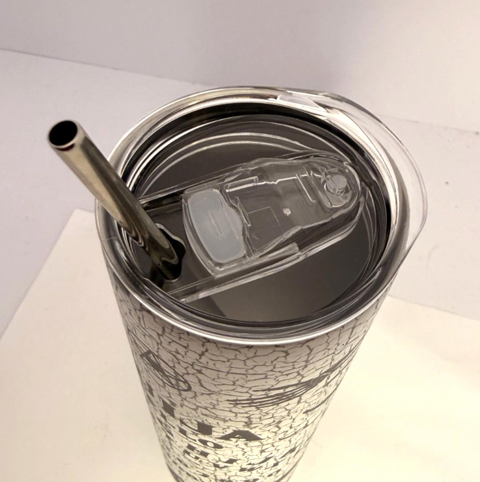20 oz Ouija Board Glow in the Dark Stainless Steel Tumbler with Lid, Straw