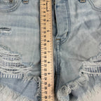 American Eagle Womens Shorts Sz 0 Button Fly Vintage HiRise Festival Distressed