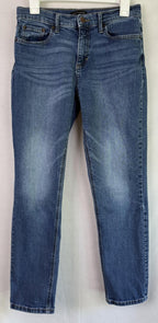 Banana Republic Girlfriend Jeans Womens 28/6 Dark Wash Straight Leg Denim