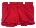Torrid Womens Plus Size Shorts Sz 24 Red Cuffed
