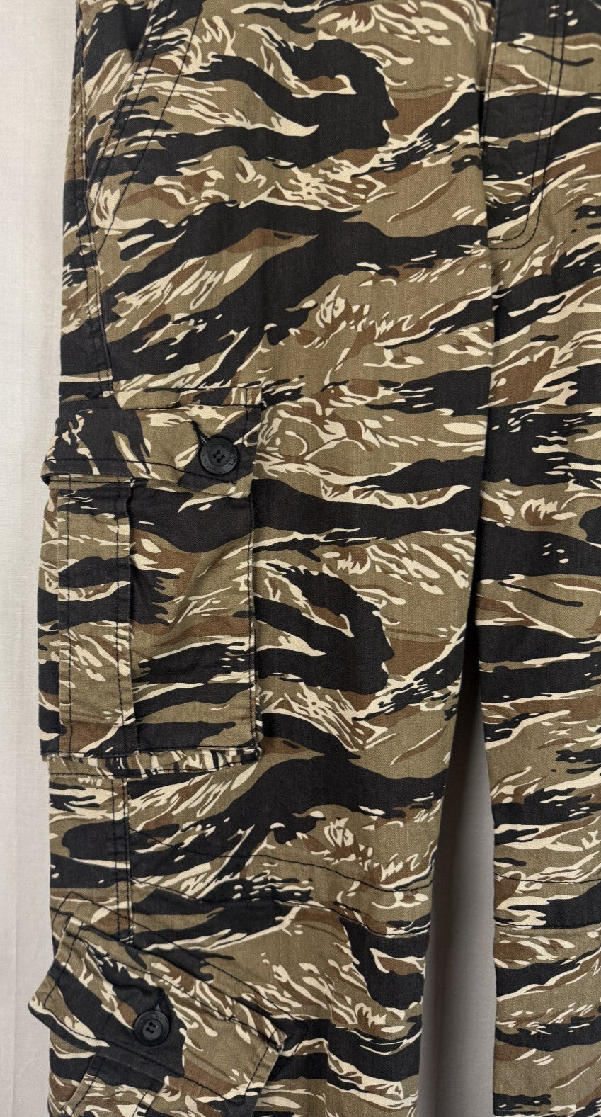 Matchstick Pants Mens 36x32 XXL Camo Cargo Cotton Utility Multi Pocket Military