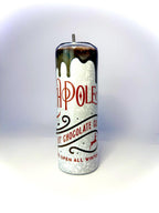 20 oz Hot Chocolate Stainless Steel Tumbler with Lid, Straw