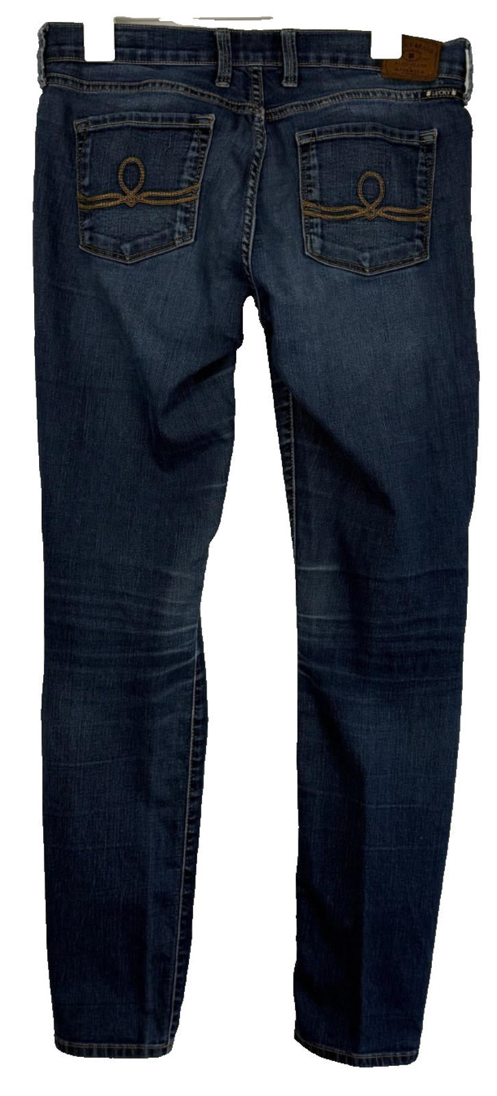 Lucky Brand Jeans Womens Sz 8/29 Sofia Skinny Whiskered Dark Wash Stretch
